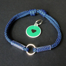 Tag collar blue S