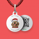 Designer QR passport Christmas Dog