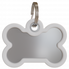 Bone Shaped Engraved QR Pet Tag for Dogs | Stainless Steel