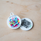 QR pet id tag WOW