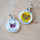 Designer QR Pet ID Tag Hero