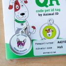 Designer QR Pet ID Tag Hero