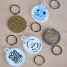 Social QR pet id tag "Best Friends"