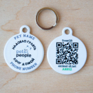  Social QR pet id tag "Pets&People"