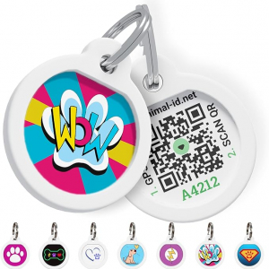 Tag with the animal-id logo