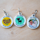 Designer QR pet tag Your heart