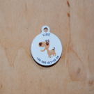 Designer QR pet id tag Funny Dog