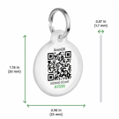 Designer QR pet tag Together forever