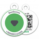 Адресник з кличкою Вашого улюбленця та номером телефону власника