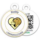 Социальный адресник приюта “Большое Сердце”. 50% стоимости перечисляется в поддержку приюта