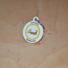 Social QR pet id tag Happy paw | Animal-id.net