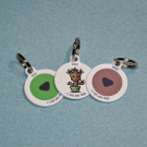 QR code pet id tags with green logo | Animal-id.net