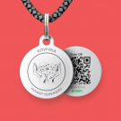 Social QR pet id tag pet tag Save The life | Animal-id.net 