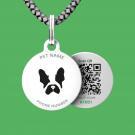Designer QR pet id tag Mate