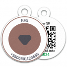 Адресник з кличкою Вашого улюбленця та номером телефону власника