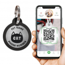Engraved QR pet tag I’m your kitty