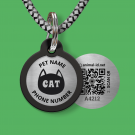Engraved QR pet tag I’m your kitty