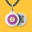QR code pet id tags Flash | Animal-id.net