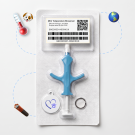  Temperature Mini Microchip Kit with QR Tag | Animal ID