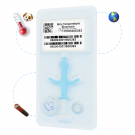 Microchip Kit Mini Temp + QR Pet Tag with Clinic Logo – Protect 