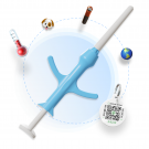 Microchip Kit Mini Temp + QR Pet Tag with Clinic Logo – Protect 