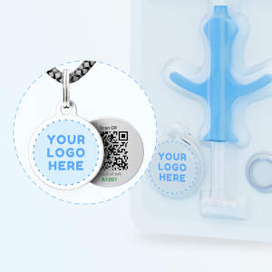 Microchip Kit Mini Temp + QR Pet Tag with Clinic Logo – Protect