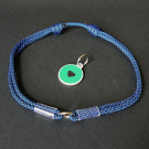 Tag collar blue M