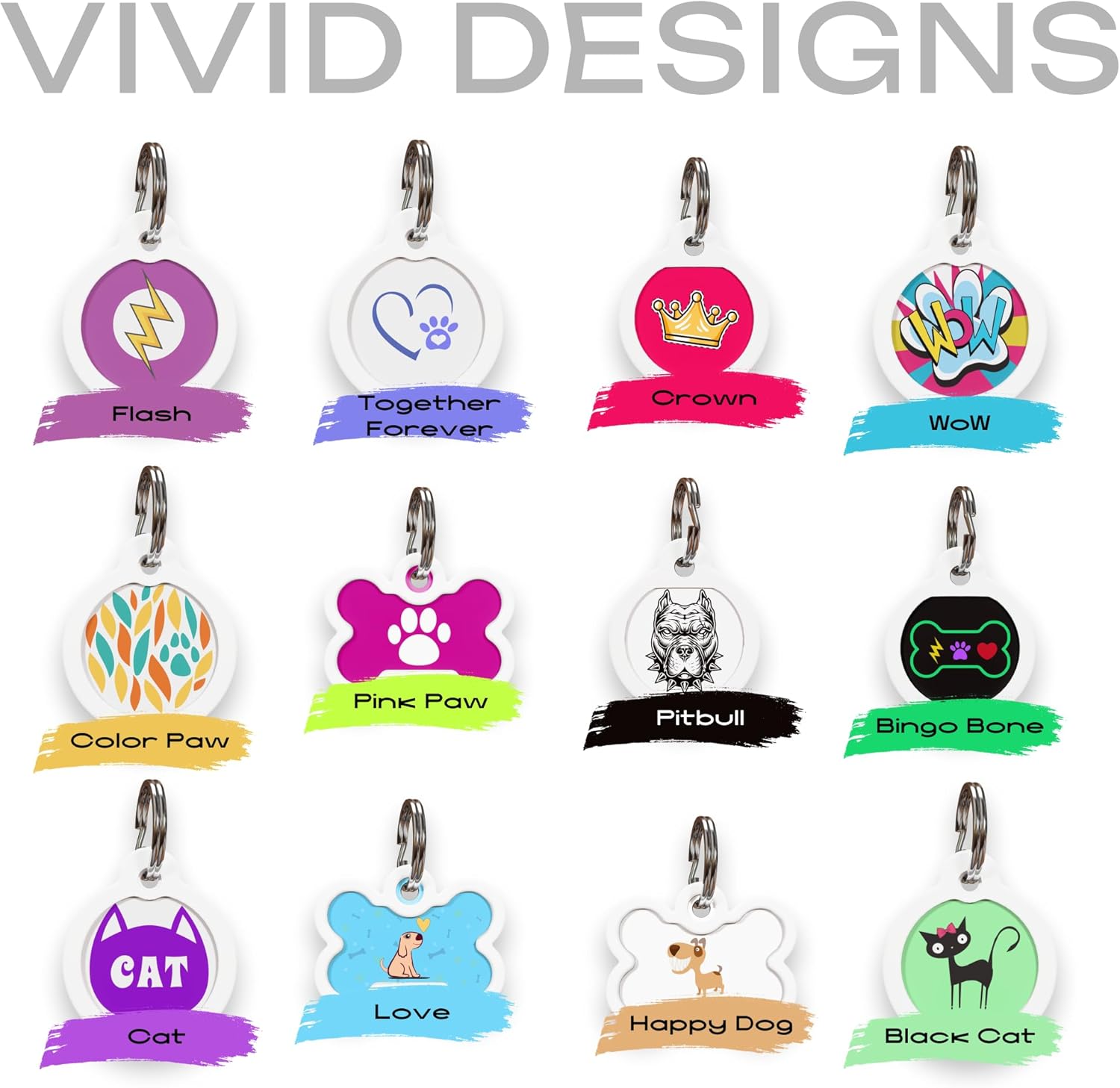 QR code pet id tags with green logo | Animal-id.net