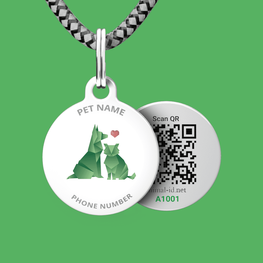 Social QR pet id tag Animal Help Zhytomyr