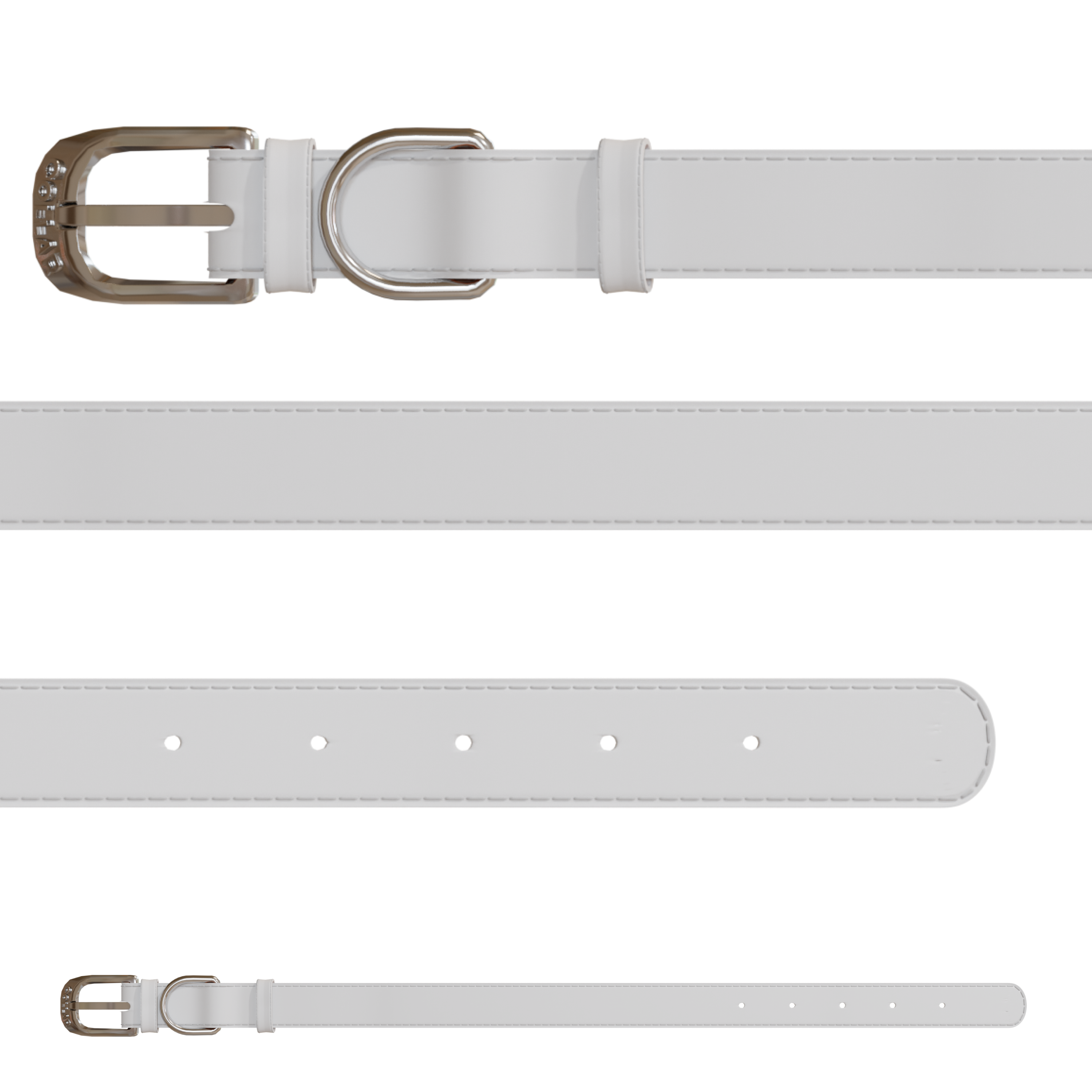 Leather Dog Collar with QR Code | 4 Sizes Available