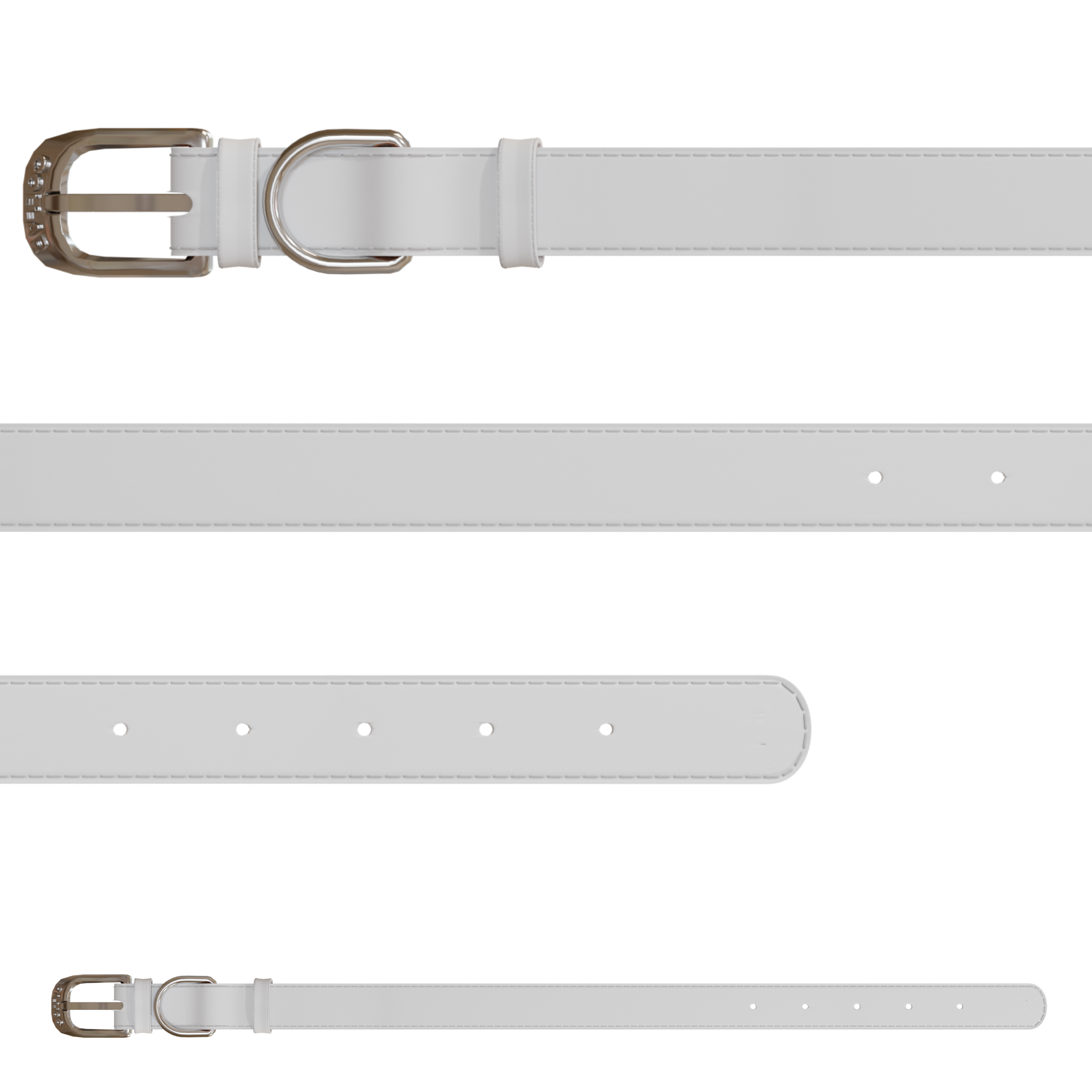 Leather Dog Collar with QR Code | 4 Sizes Available