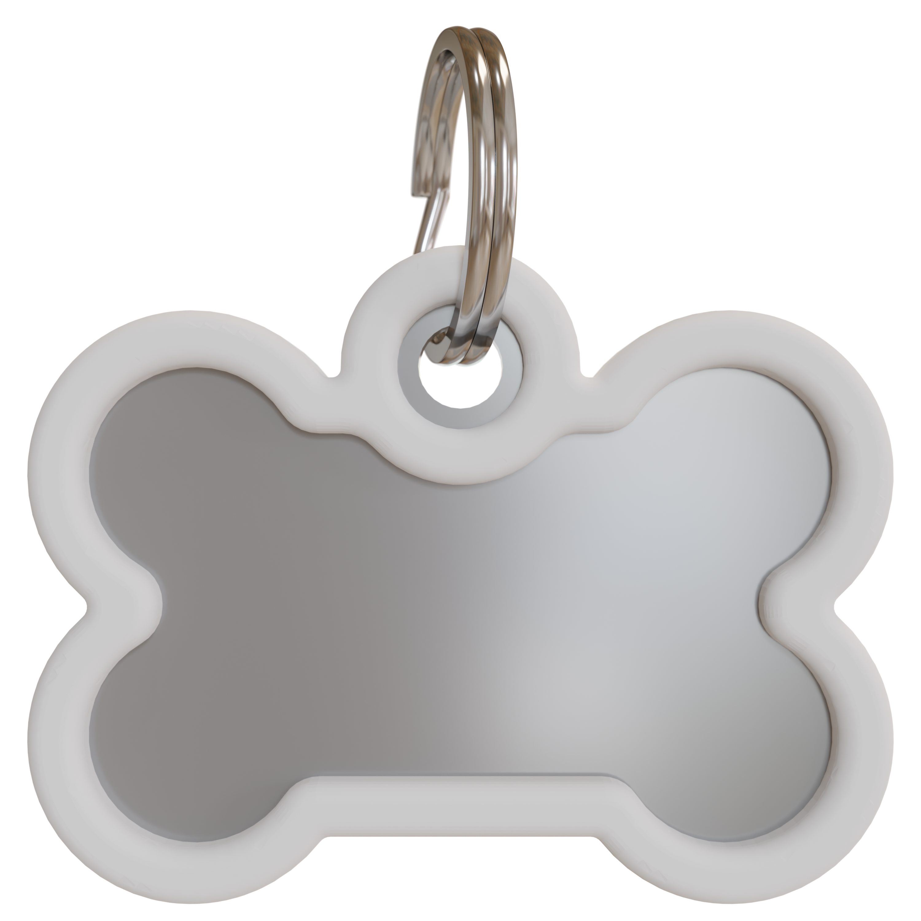 Bone Shaped Engraved QR Pet Tag for Dogs | Stainless Steel