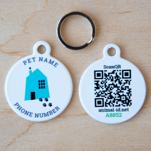 Social QR pet id tag “Lvivski lapy”