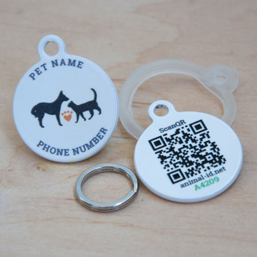  Social QR pet id tag "Gostomel Shelter"