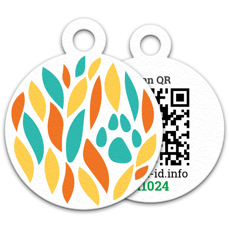 Tag with the designer logo "Paw"