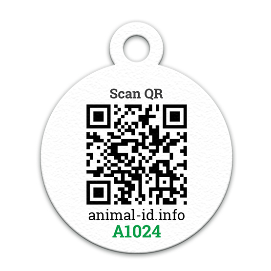 A tag with Your pet`s photo, nickname and owner`s phone number