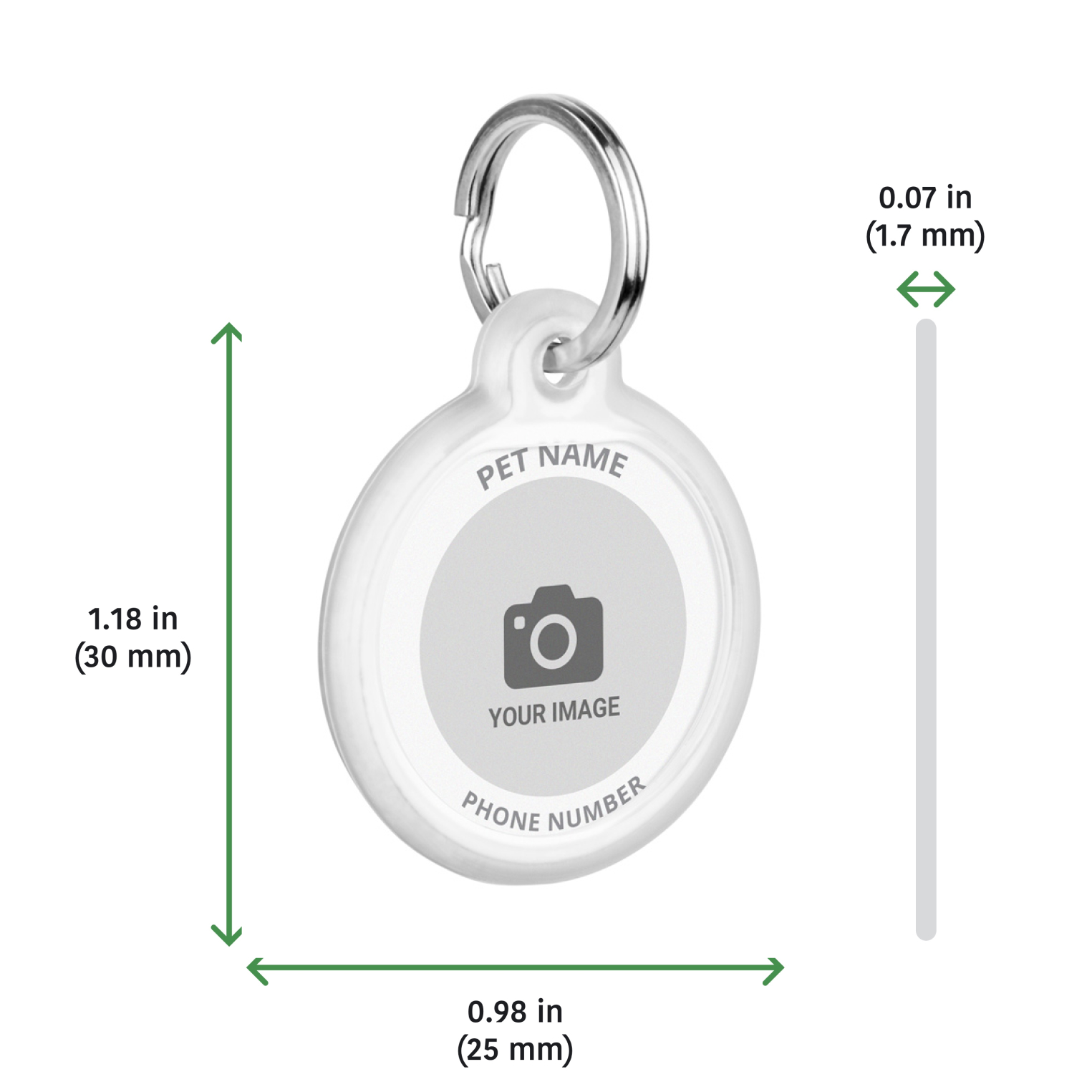 QR pet id tags with a photo of your choice | Animal-id.net
