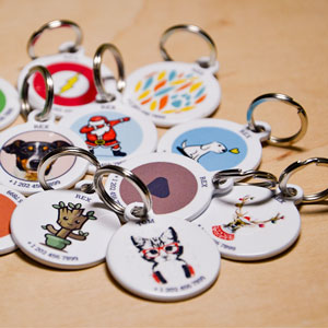 QR code pet id tags brown Animal ID logo | Animal-id.net