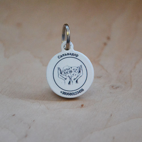 Social QR pet id tag pet tag Save The life | Animal-id.net 