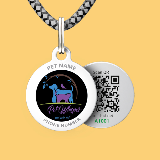 QR pet id tag Pet Whisper | Animal-id.net