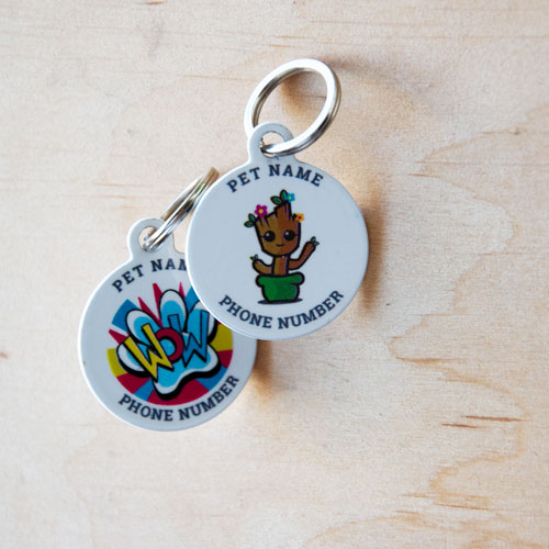 QR code pet id tags I am Groot | Animal-id.net