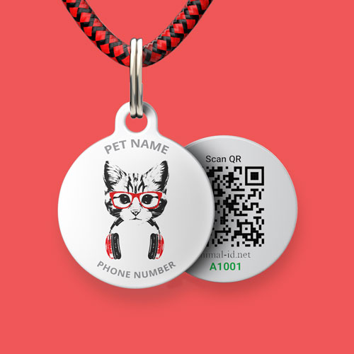 QR code pet id tags for cats | Animal-id.net