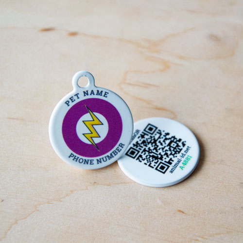 QR code pet id tags Flash | Animal-id.net