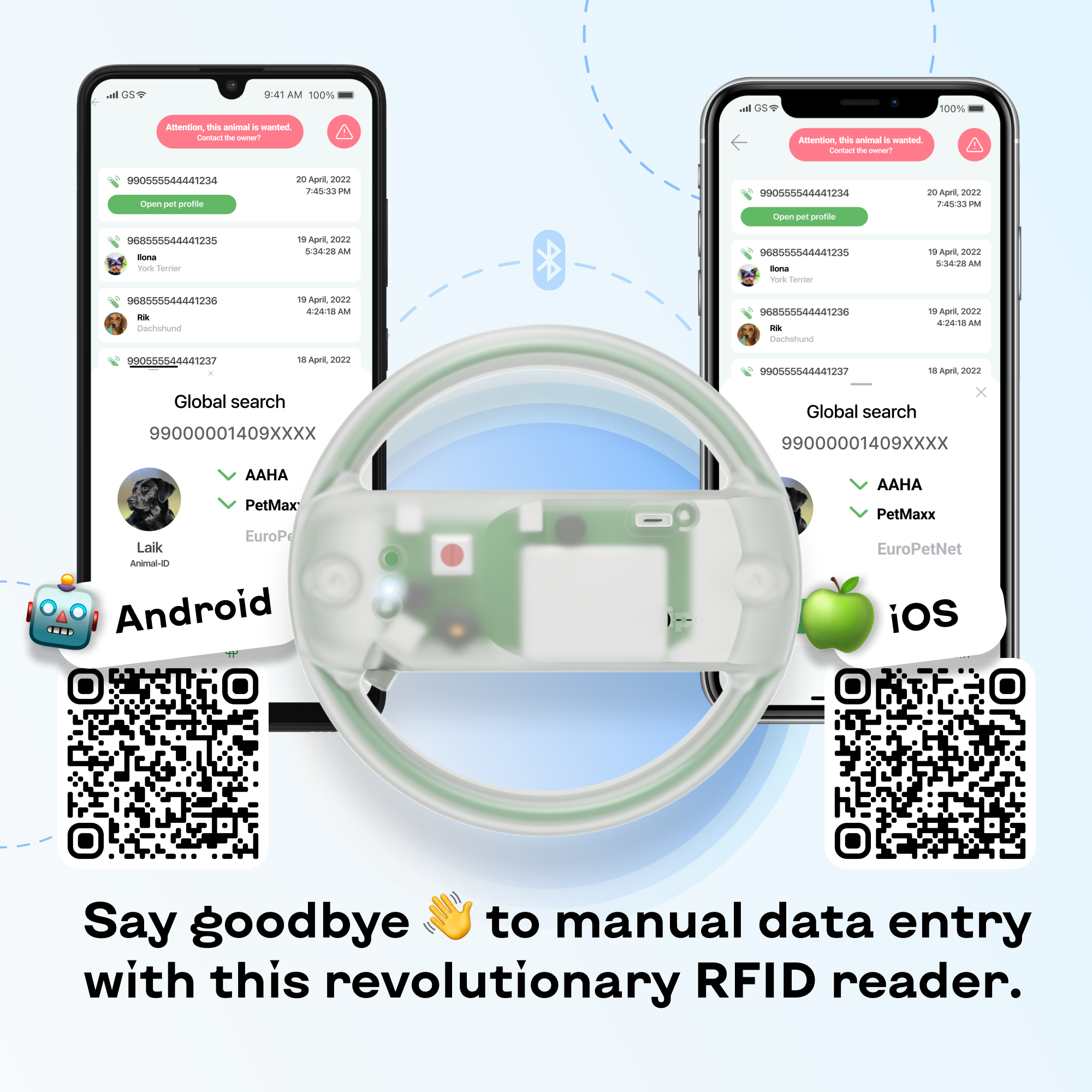 Achip Reader — Escáner de Microchip | Bluetooth | $119.99