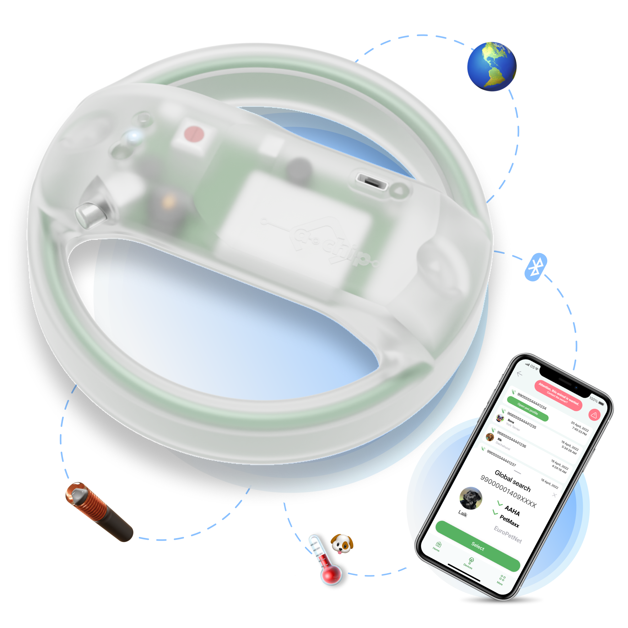 Achip Reader — Escáner de Microchip | Bluetooth | $119.99