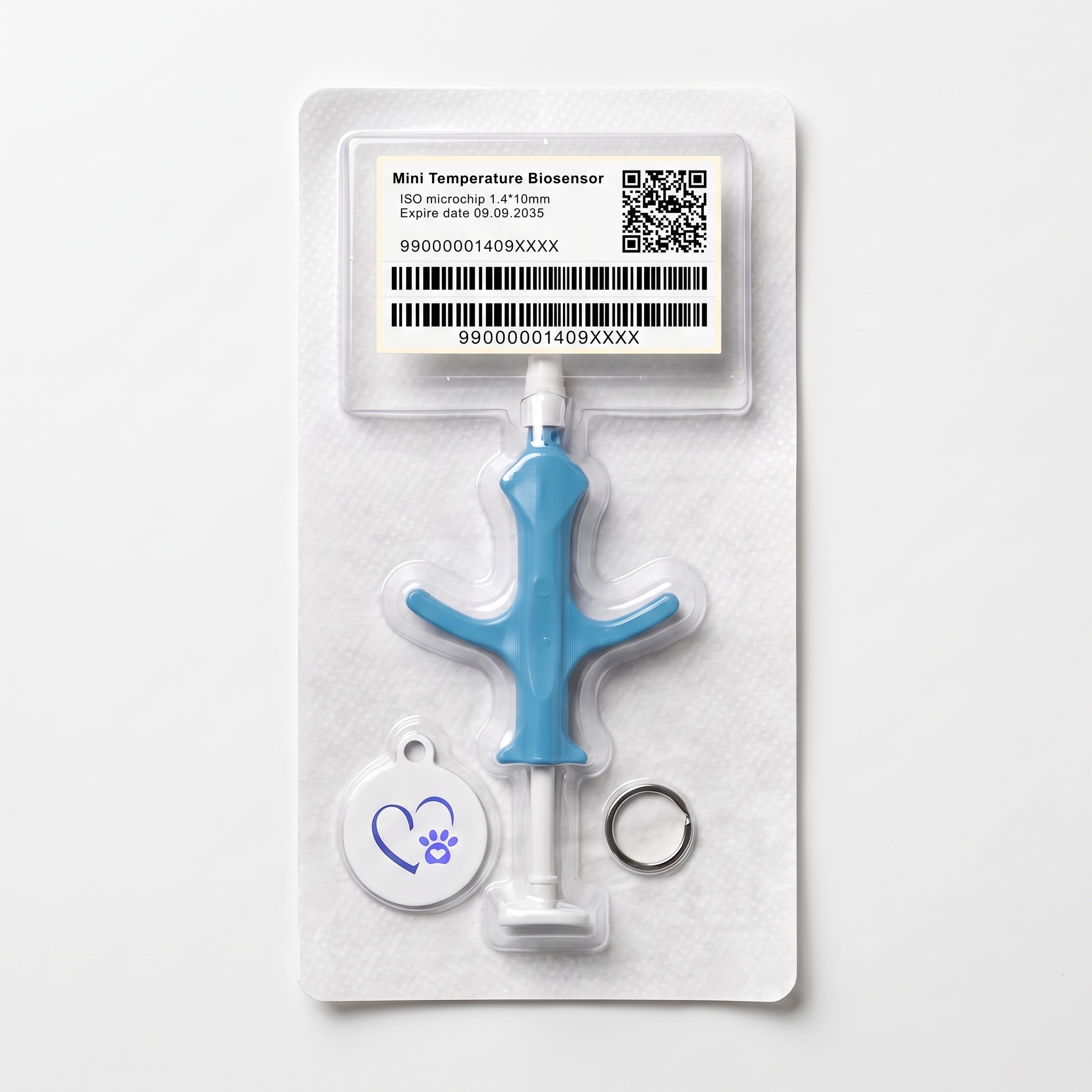  Temperature Mini Microchip Kit with QR Tag | Animal ID