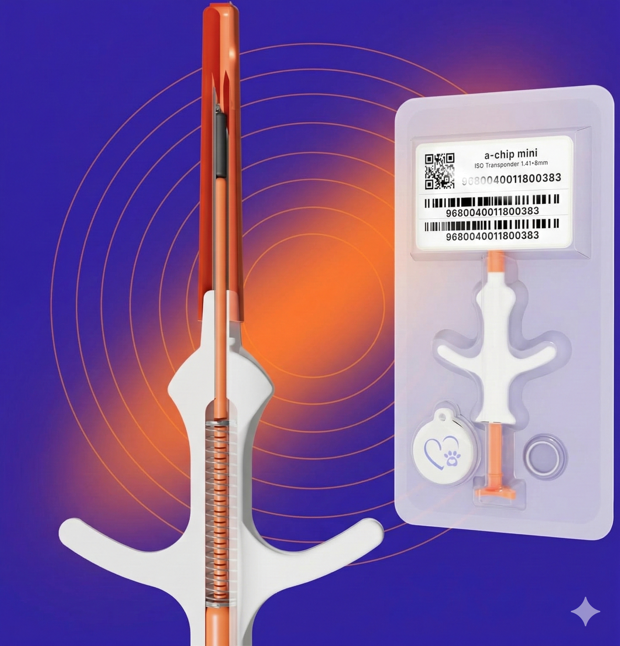 Mini Microchip Kit with QR Pet Tag | Animal ID