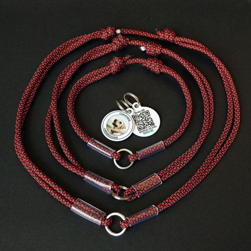 Tag collar red L